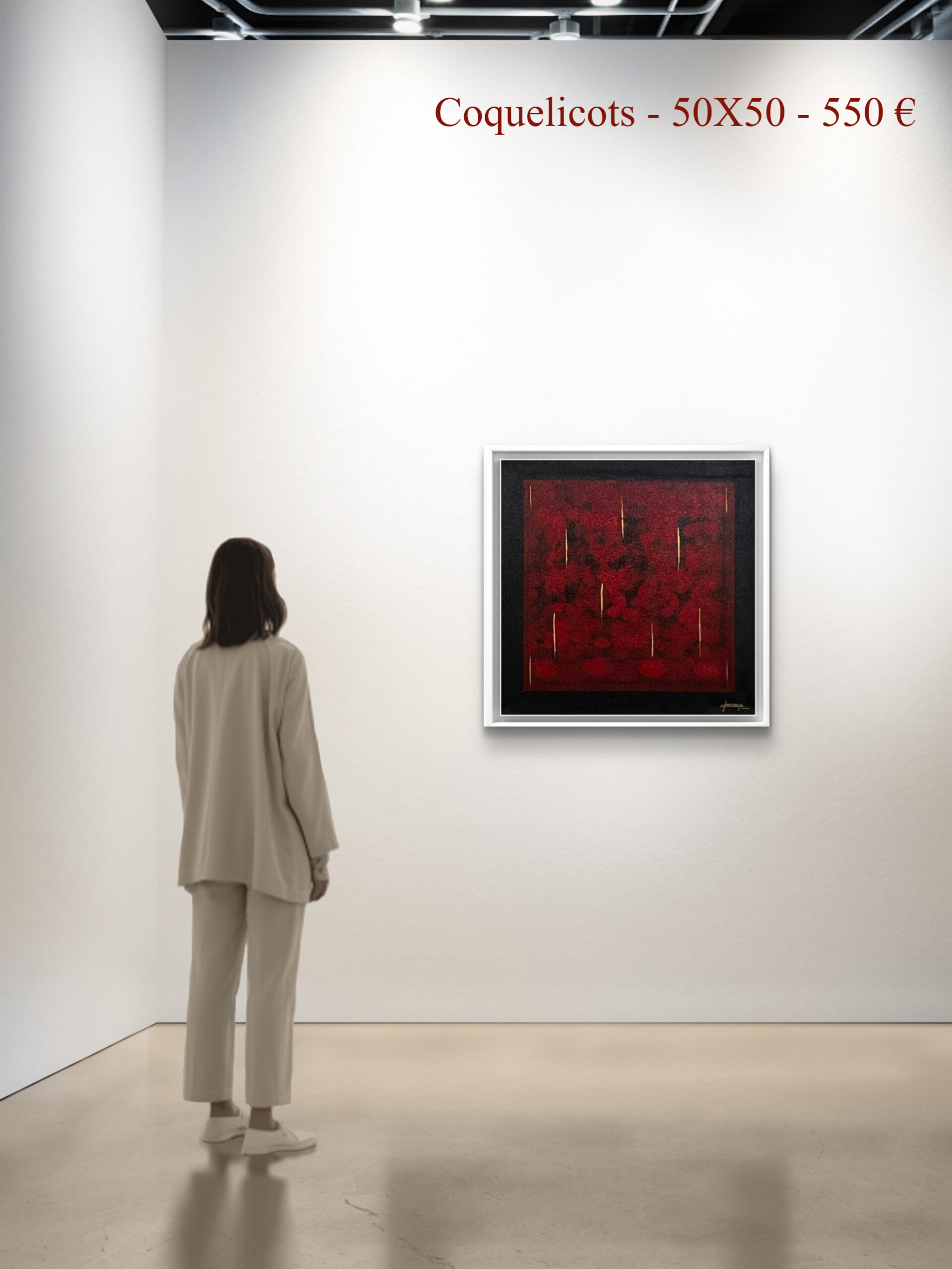 Coquelicots - 50X50 - 550 €
