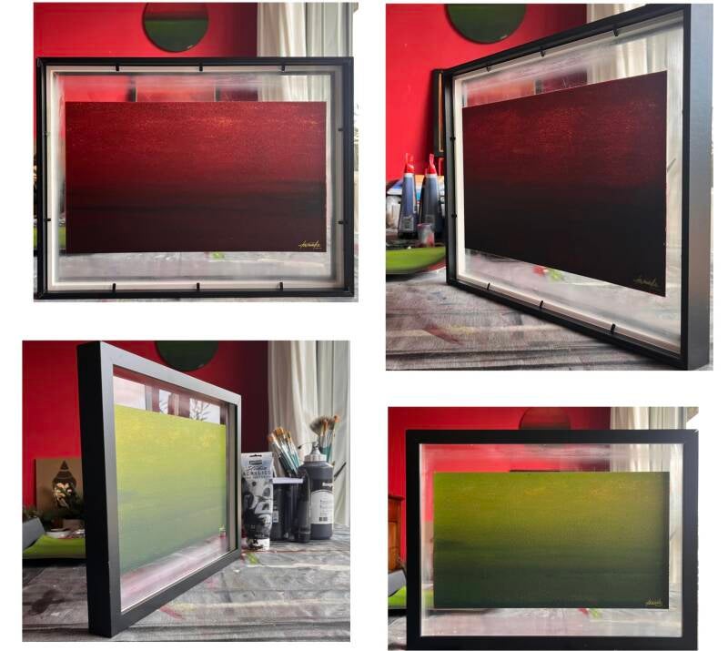 recto-verso sur plexi 21x29