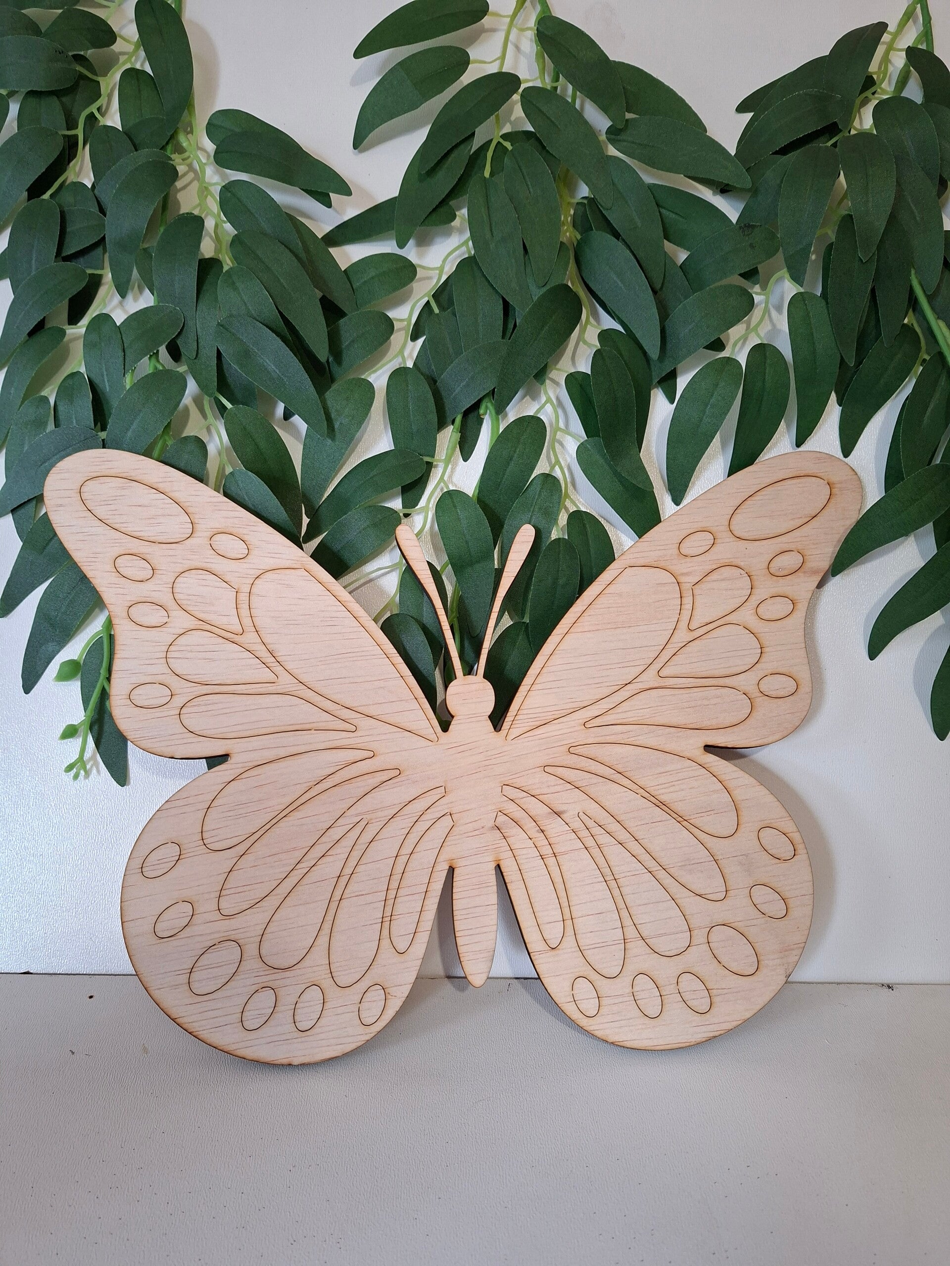 🦋 Houten Monarch Vlinder – voor dot art of schilderen