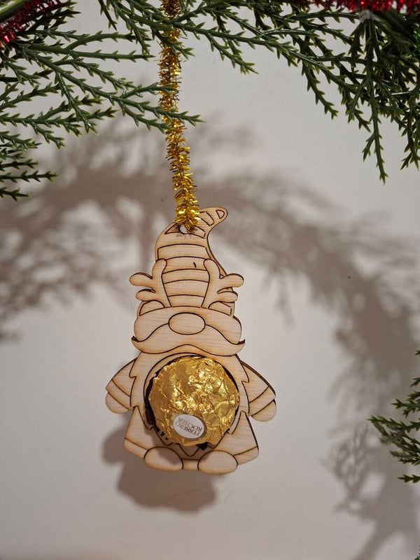 Kerstfiguur Bonbonhouder – Gnome met gewei