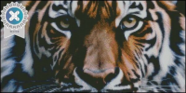 Borduurpatroon Eye of the tiger