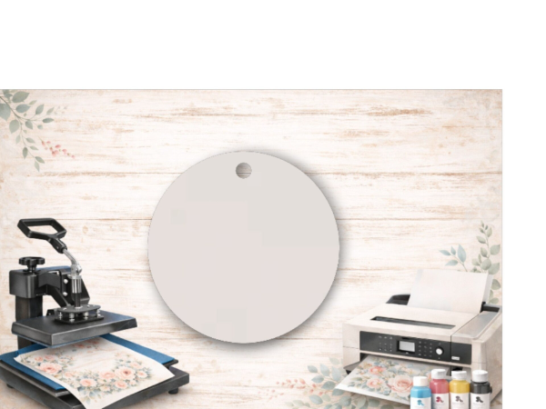 Sublimatie figuur – sleutelhanger rondje