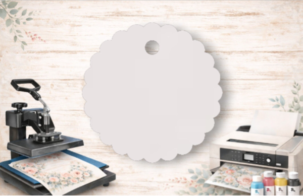Sublimatie figuur – sleutelhanger/tag Scallop