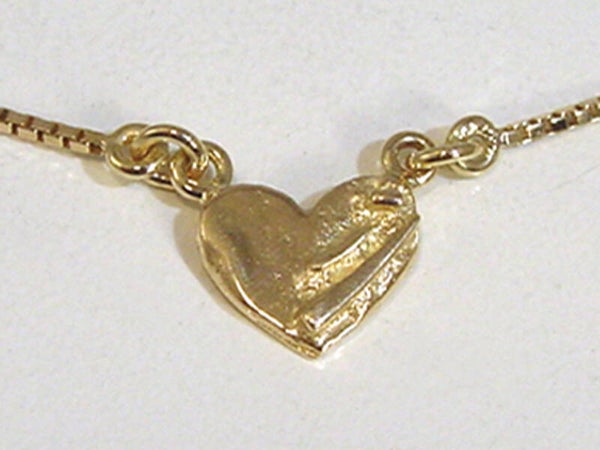 Ketting sd5181c56 Gouden collier met hartje OP AANVRAAG