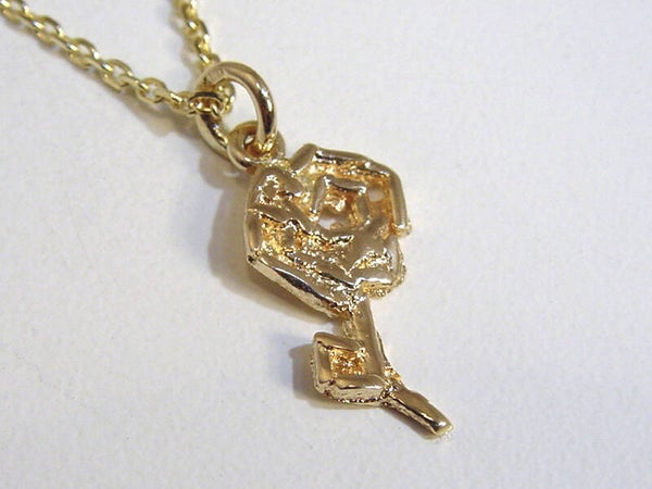 Hanger sd5191 Gouden roos bloem hanger OP AANVRAAG