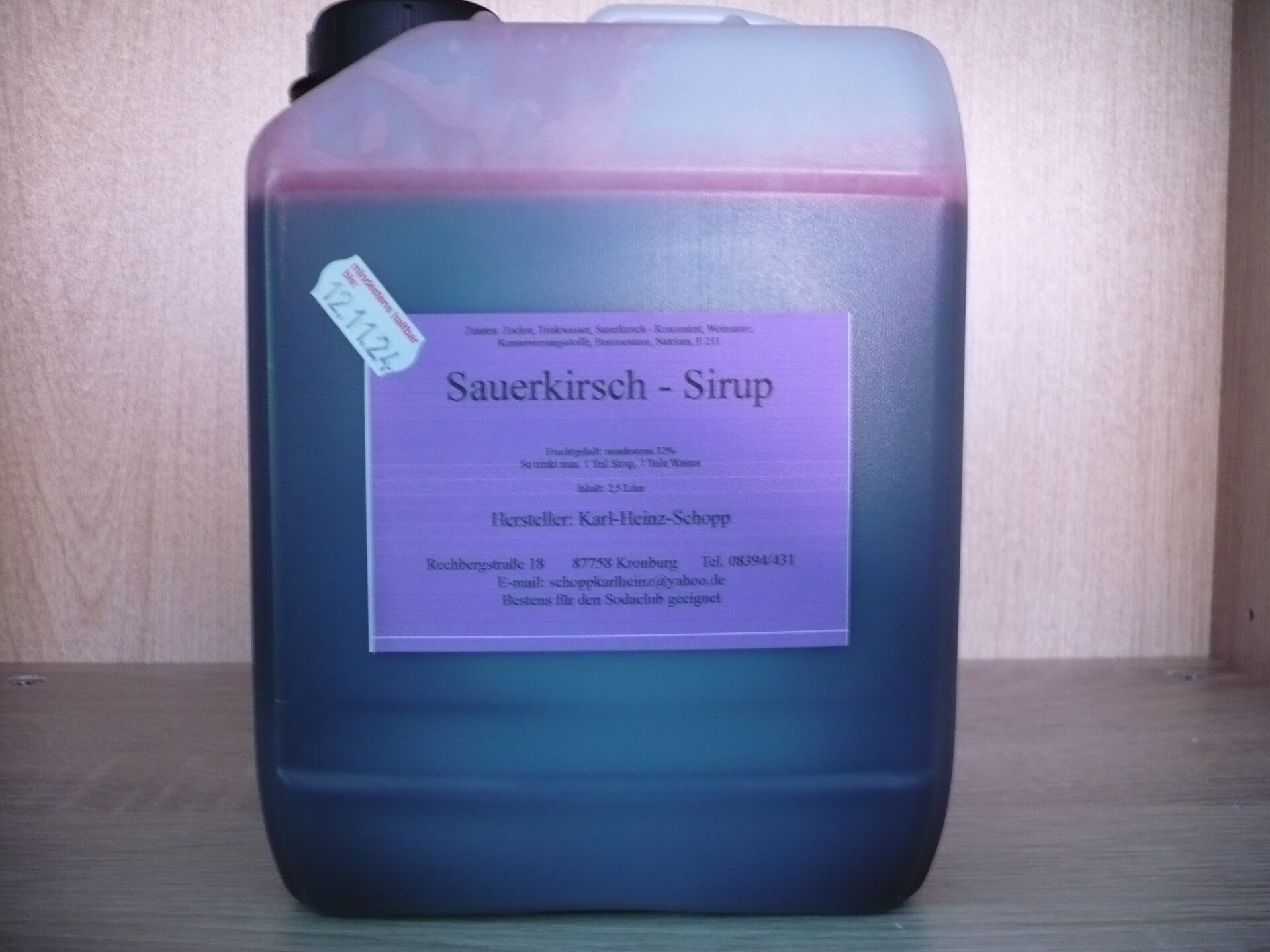 Sauerkirsch - Fruchtsirup | Schopp Nahrungsmittelherstellung Sauerkirsch - Fruchtsirup | Schopp Nahrungsmittelherstellung