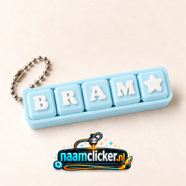 Naamclicker IJsblauw