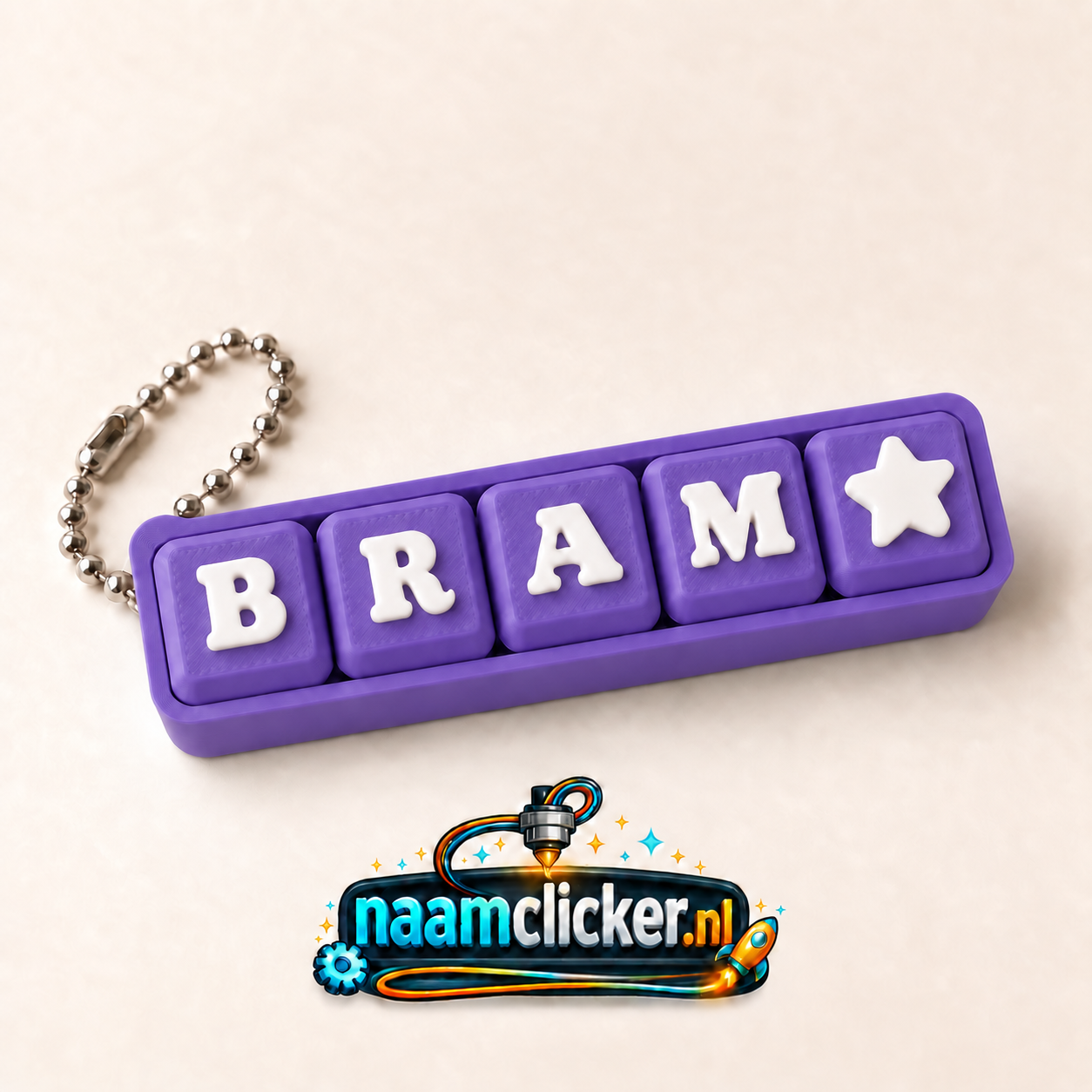 Naamclicker paars
