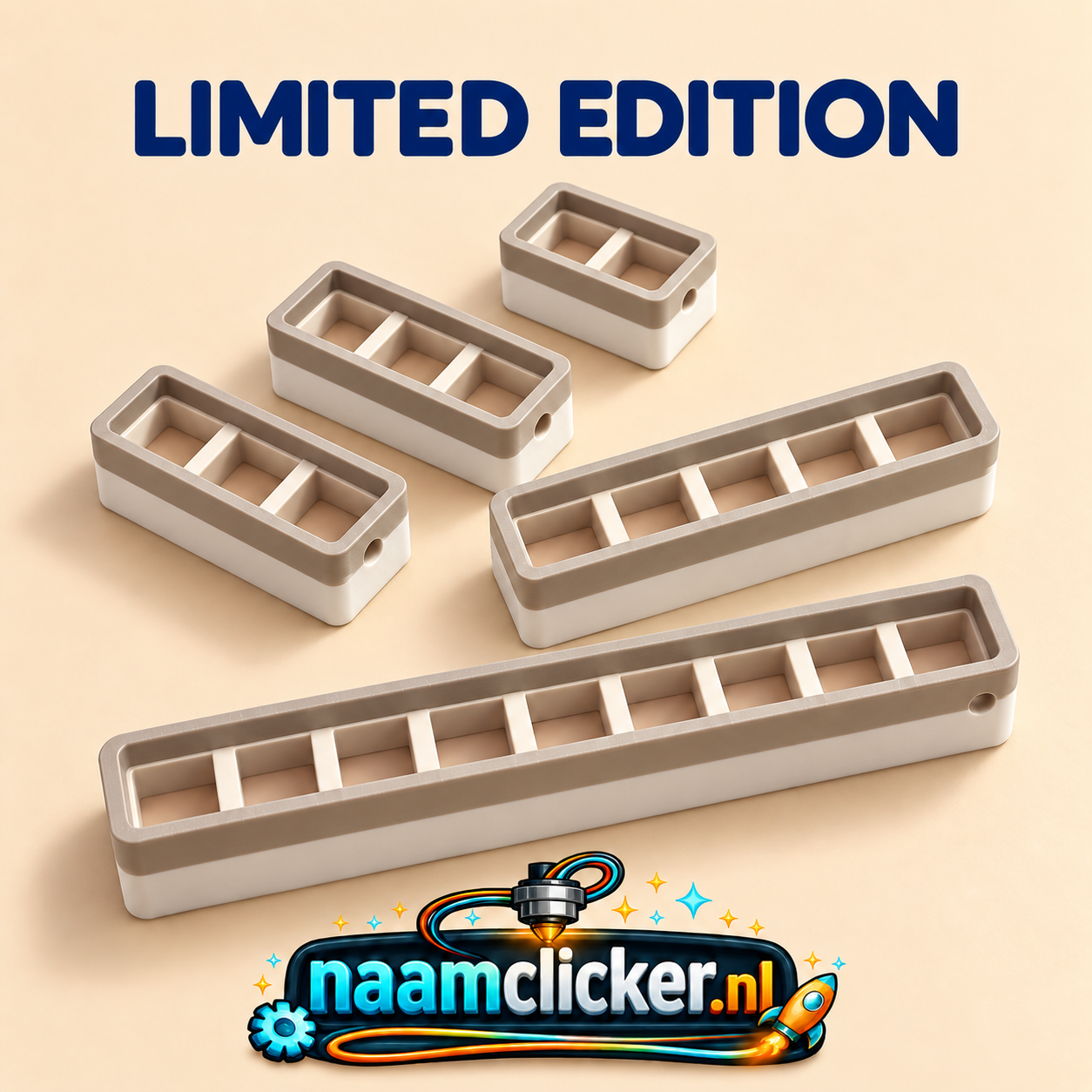 Naamclicker limited edition (beige, zand)