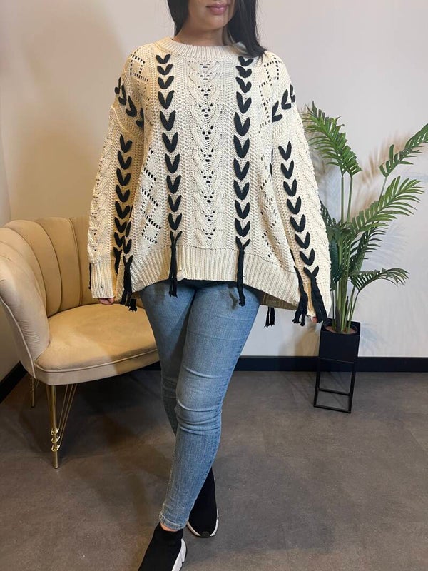 ZARAH SWEATER LIGHT BEIGE