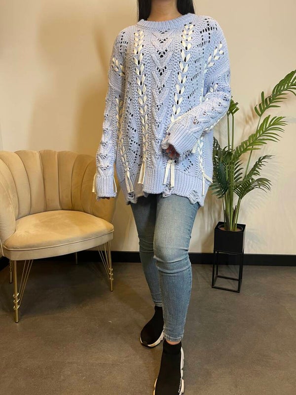 ZARAH SWEATER LIGHT BLUE