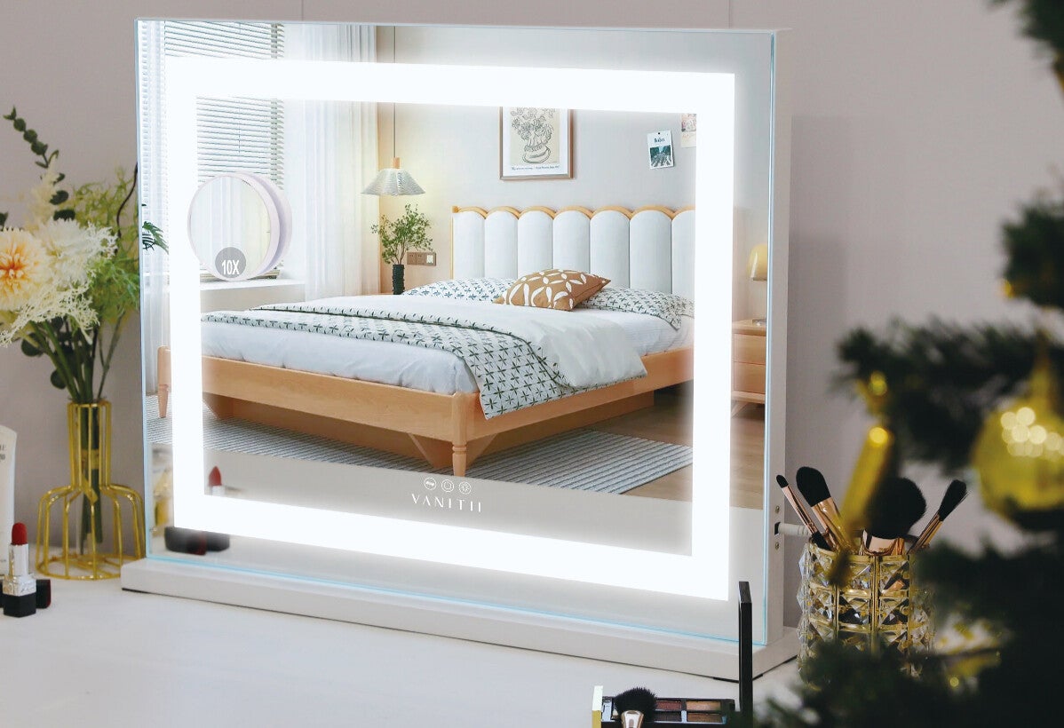 Miroir à bande lumineuse