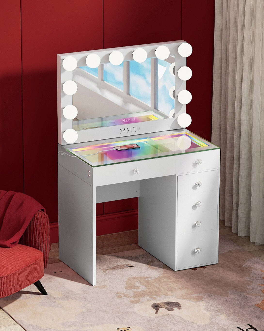 Ensemble de coiffeuse CINDY