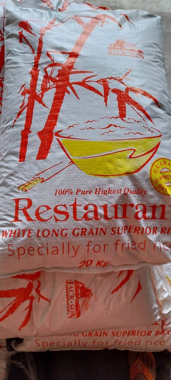 White Long Grain Rice 20kg.