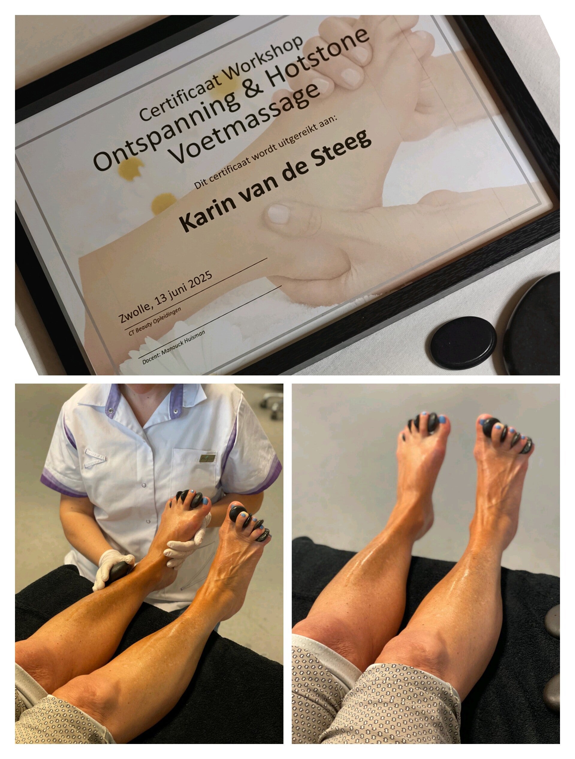 Certificaat Workshop Ontspanning & Hotstone Voetmassage