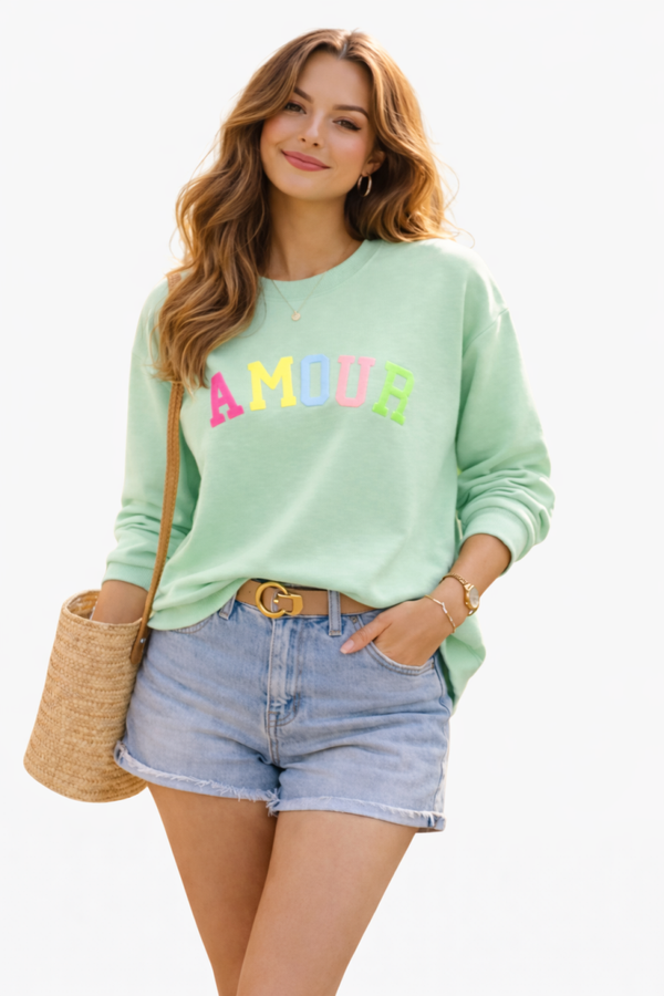 Sweater Amour 4 kleuren verkrijgbaar