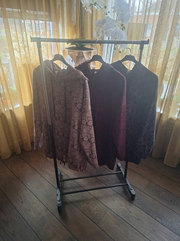 D hoodie lang 3 kleuren verkrijgbaar