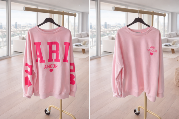 Sweater Paris Amour 4 kleuren verkrijgbaar