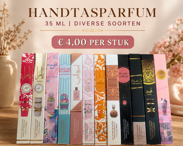 Handtasparfum 35 ml diverse soorten