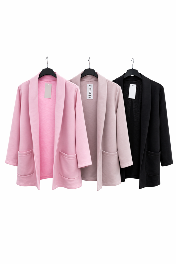 Blazer met zakken 3 kleuren verkrijgbaar