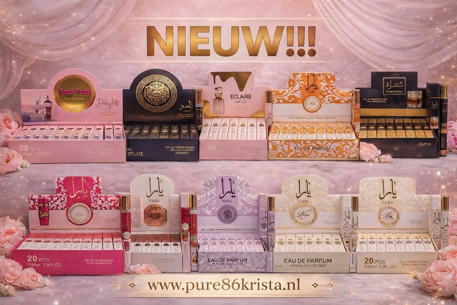 Handtas parfums 35ml 9 verschillende soorten