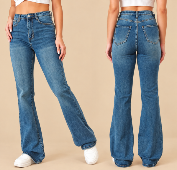 Flared laulia jeans blue tall