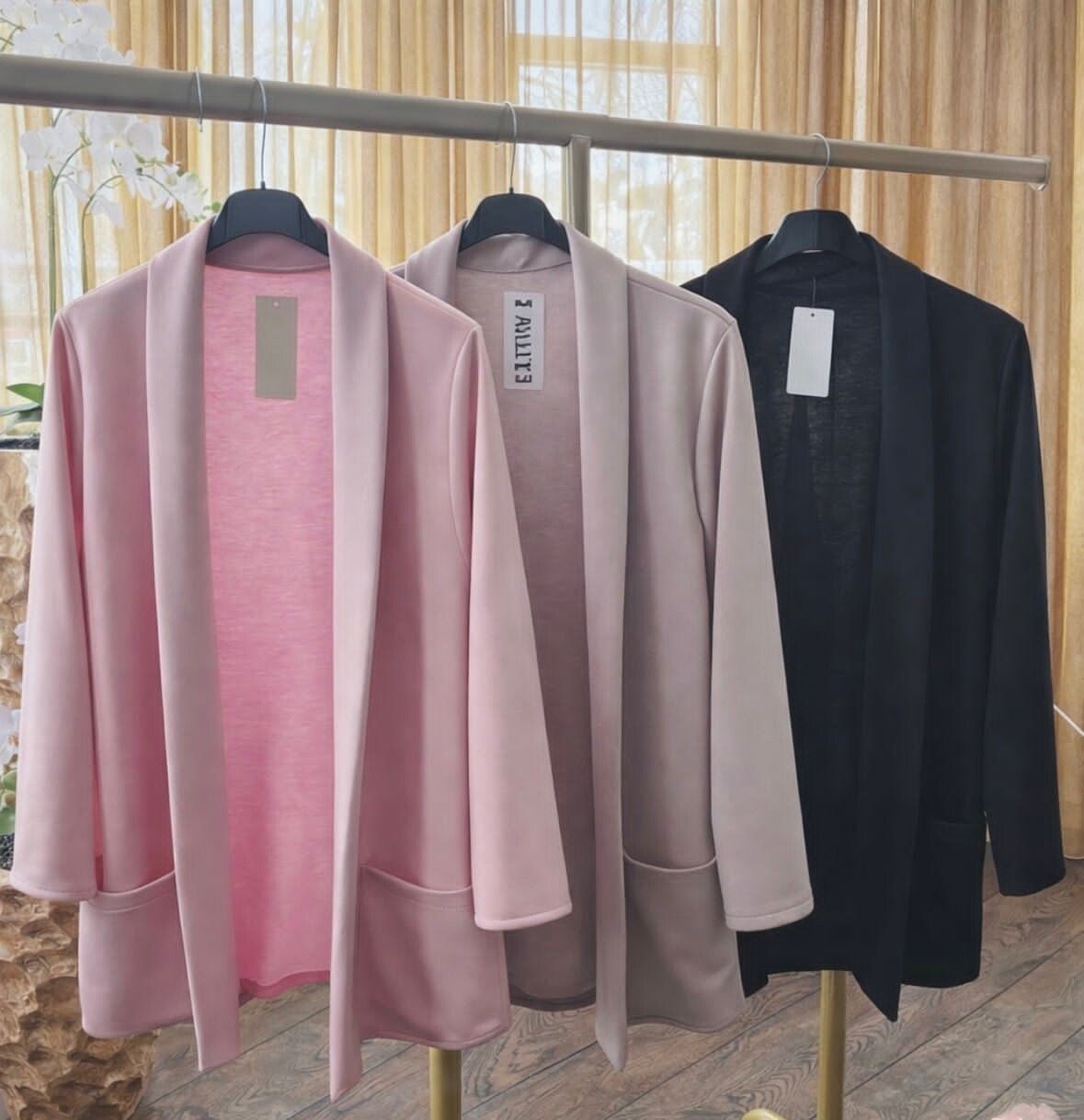 Blazer met zakken 3 kleuren verkrijgbaar