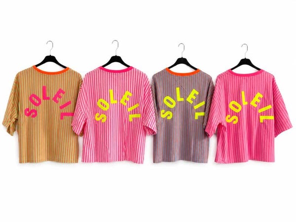 T shirt soleil 4 kleuren verkrijgbaar
