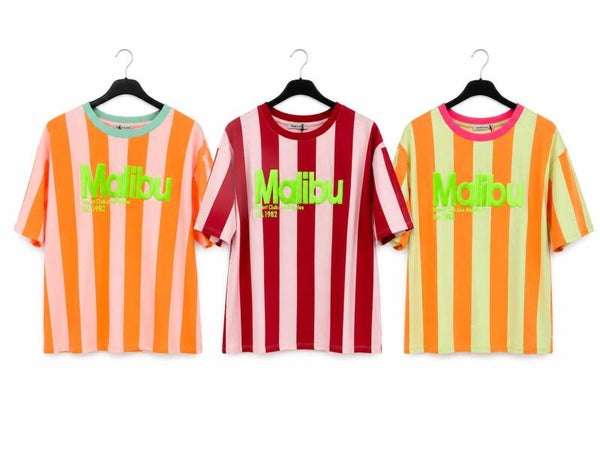 T shirt malibu 3 kleuren verkrijgbaar