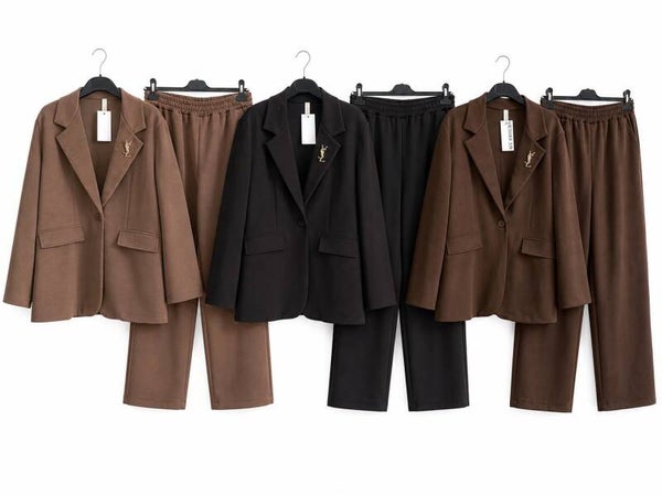 Ys set met blazer 3 kleuren verkrijgbaar