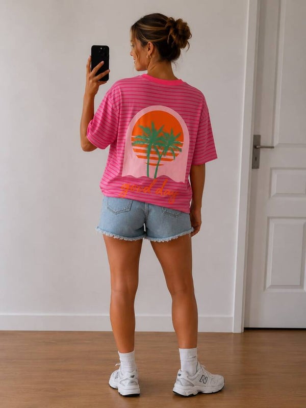 T shirt good day 3 kleuren verkrijgbaar