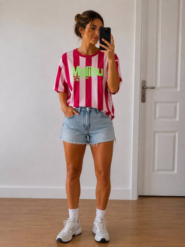 T shirt malibu 3 kleuren verkrijgbaar