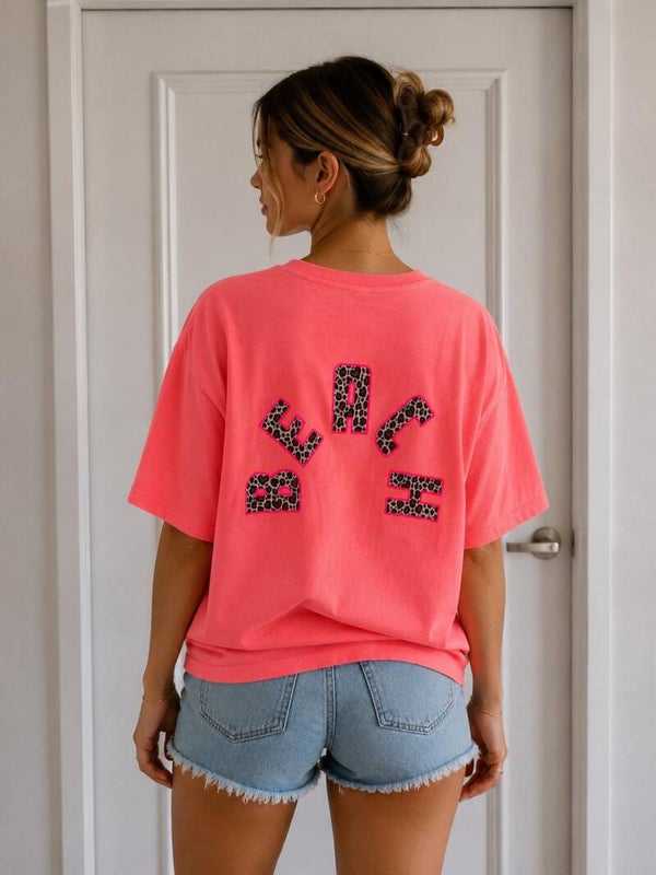 T shirt beach 2 kleuren verkrijgbaar
