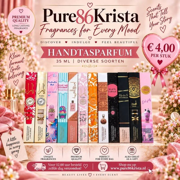Handtasparfum 35 ml diverse geuren