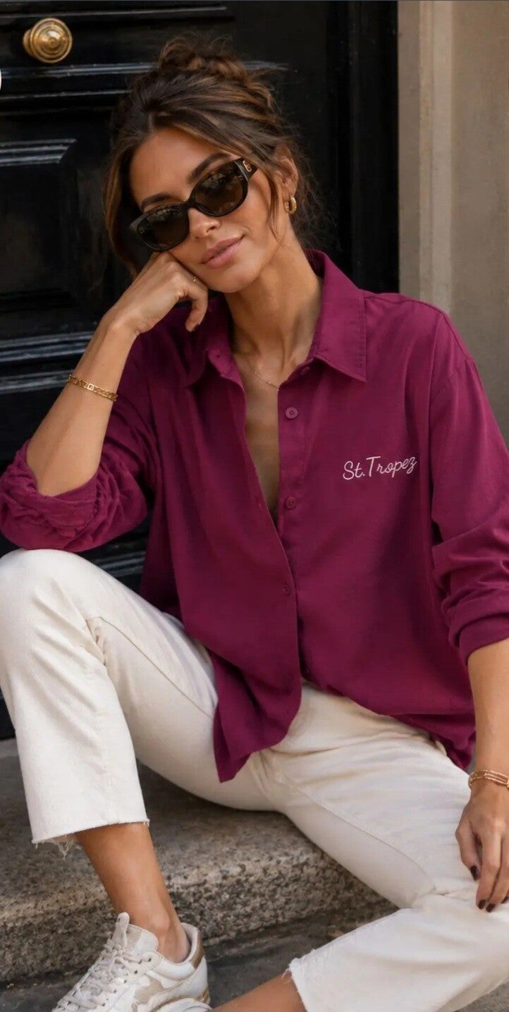 Blouse St. Tropez 3 kleuren verkrijgbaar