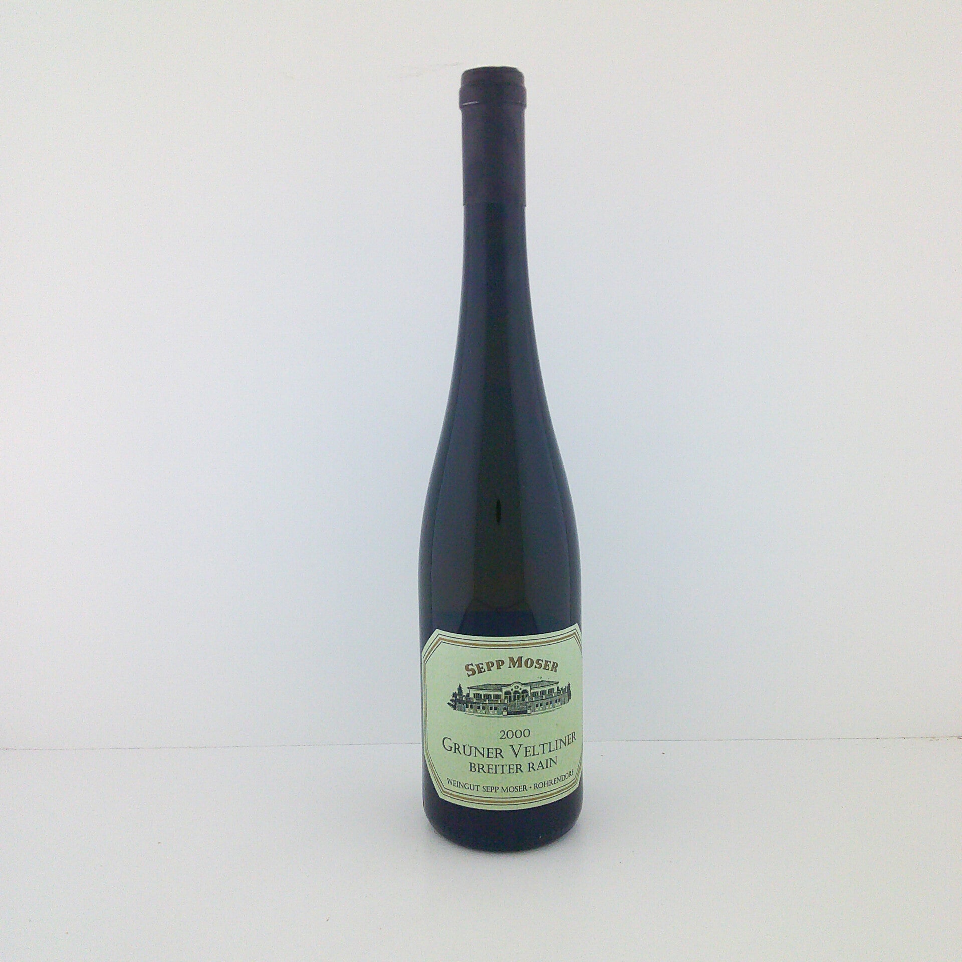 2000, Grüner Veltliner "Breiter Rain" Erste Lage, Sepp Moser, Kremstal, Österrike