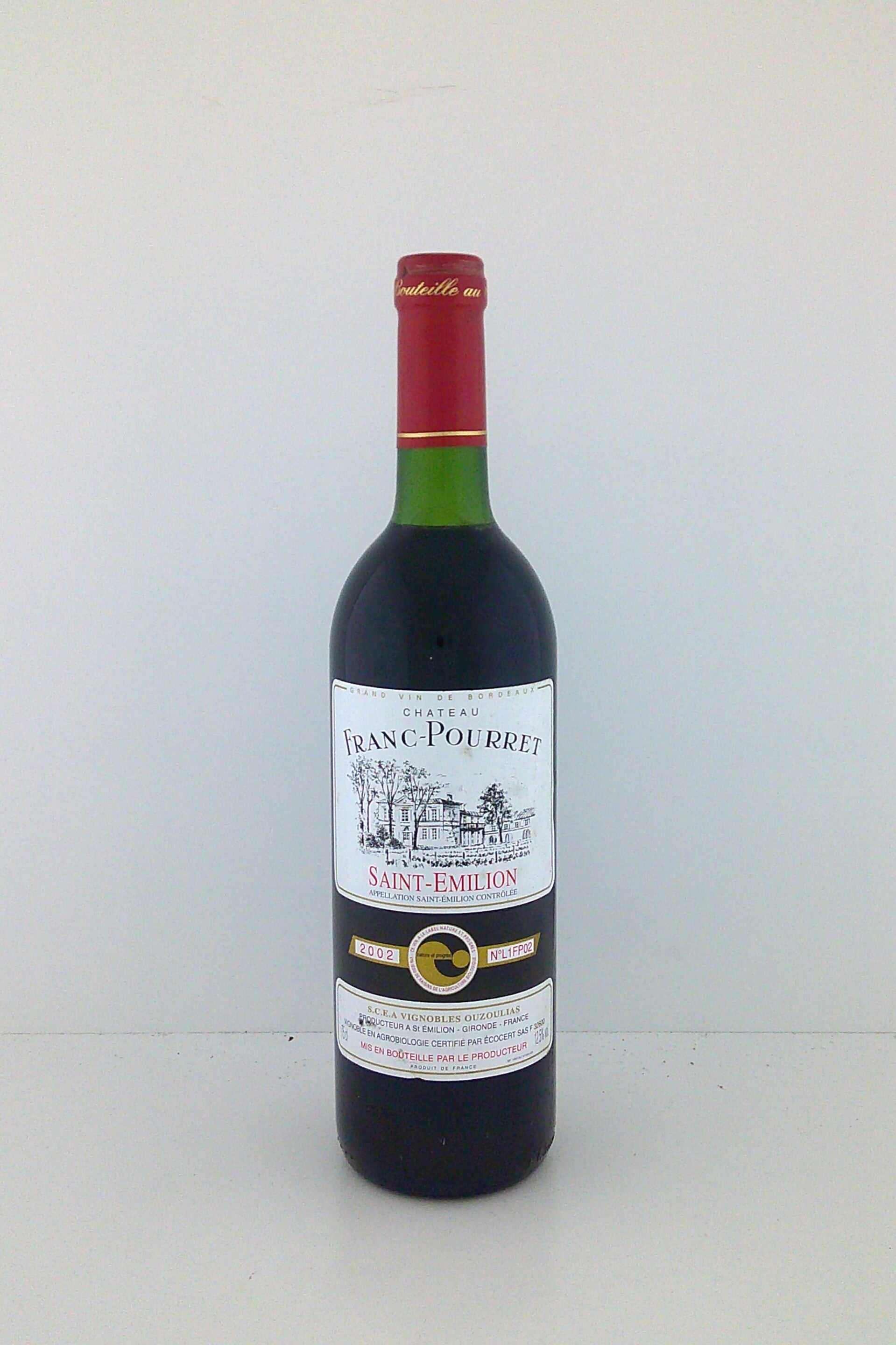 2002, Château Franc Pourret,  Saint Emilion Grand Cru, Bordeaux