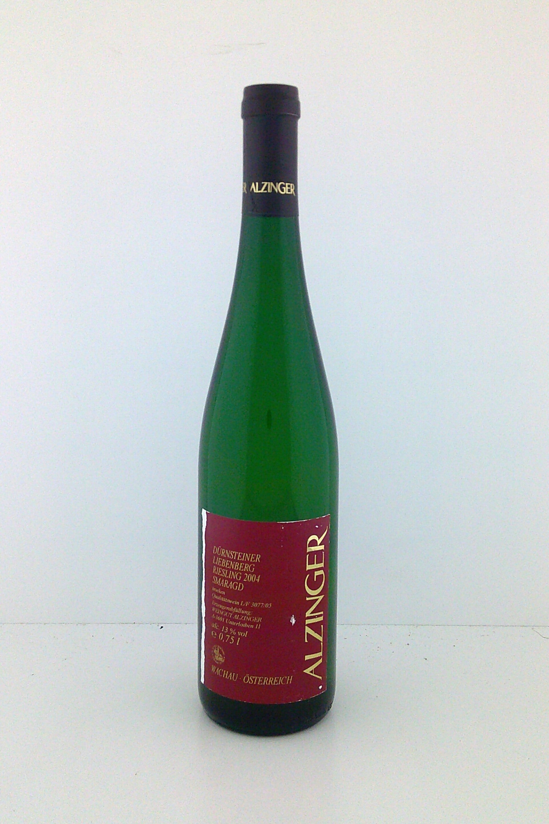 2004, Riesling "Liebenberg" Smaragd, Weingut Alzinger, Wachau, Österrike