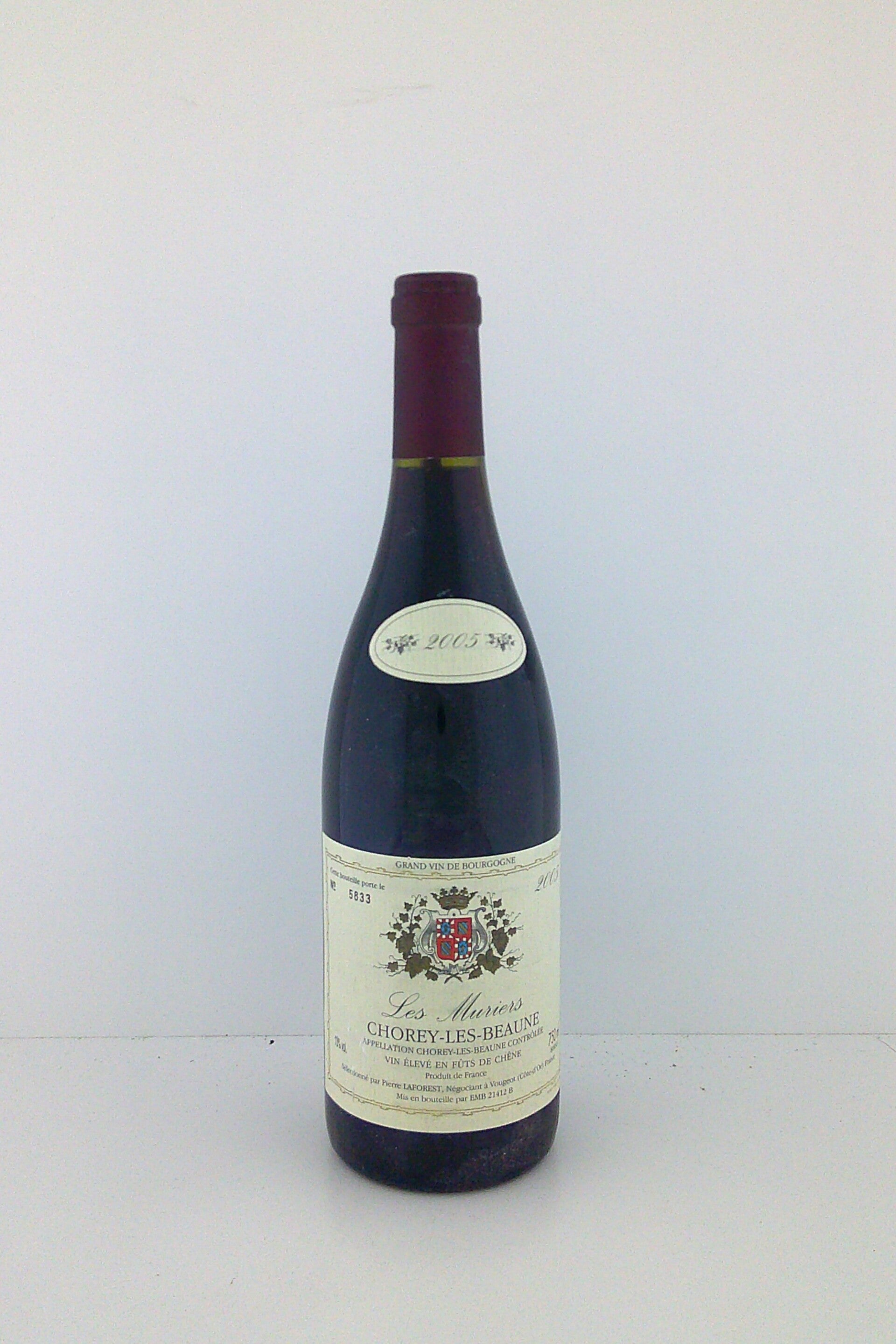 2005, Chorey les Beaune "Les Muriers", Pierre Laforest, Bourgogne