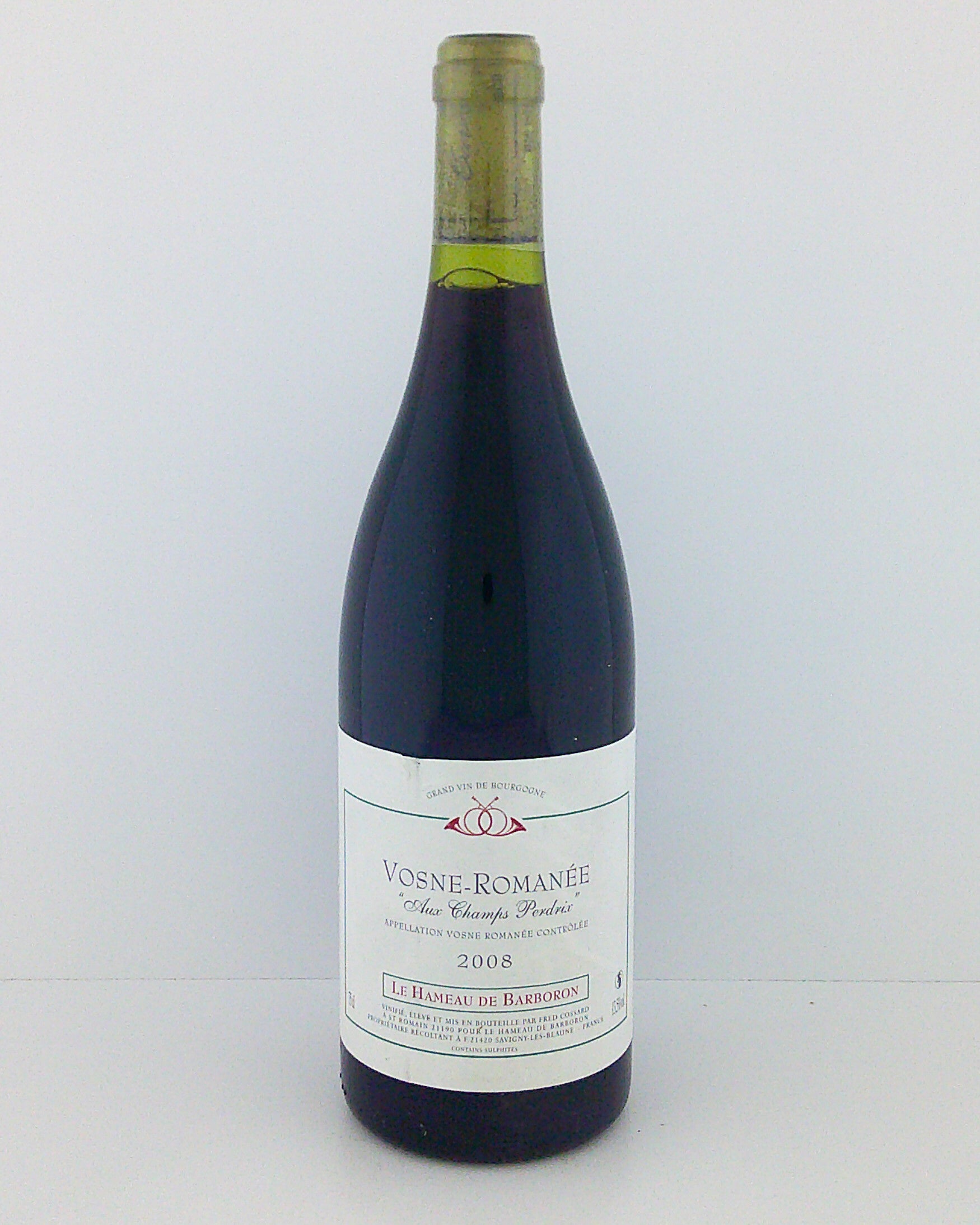 2008, Vosne-Romanée "Les Champs Perdrix", Hameau Barboron, Bourgogne
