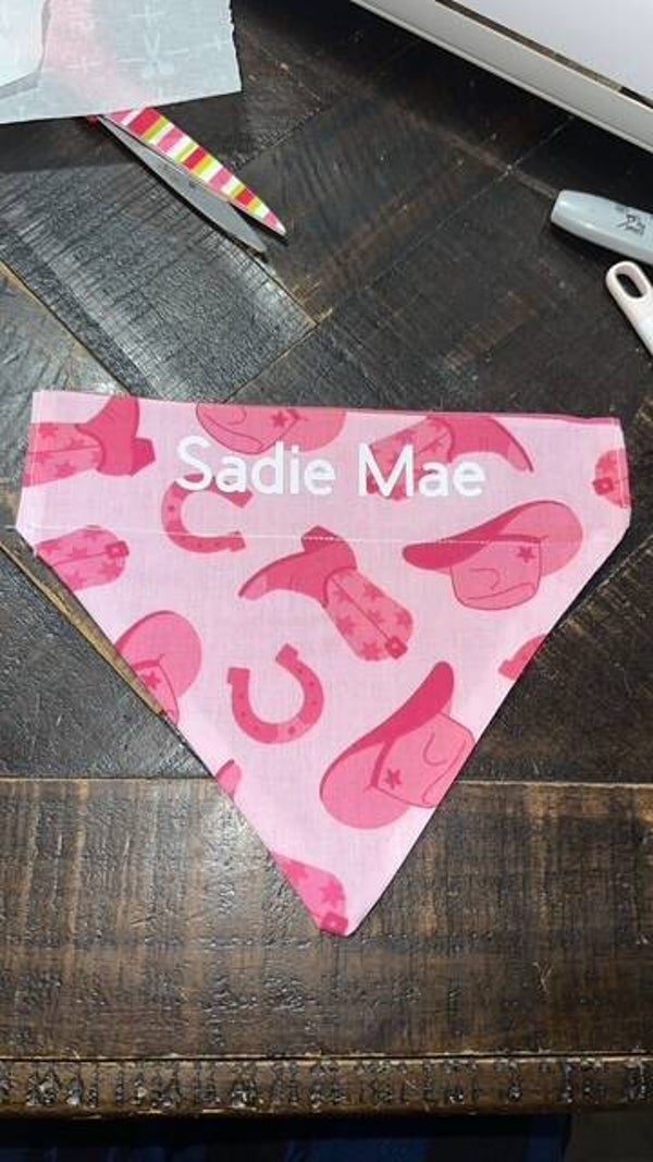 Cowgirl pet bandanna