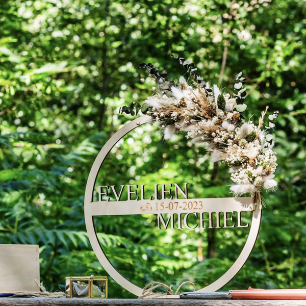 Flowerhoepel 2 namen en tekst