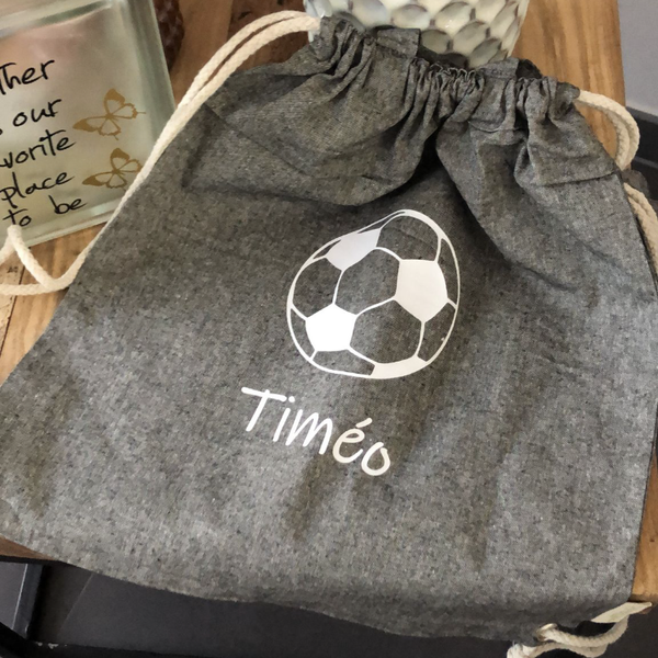 Turnzakje katoen zwart