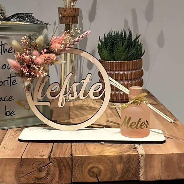 Flowerhoepel met droogbloemen 15 cm met ...