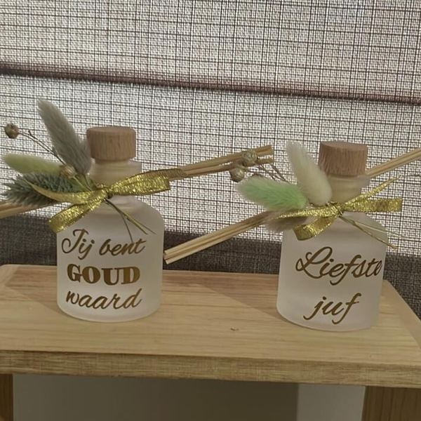 (Geur)flesje/vaasje mat melk 50 ml