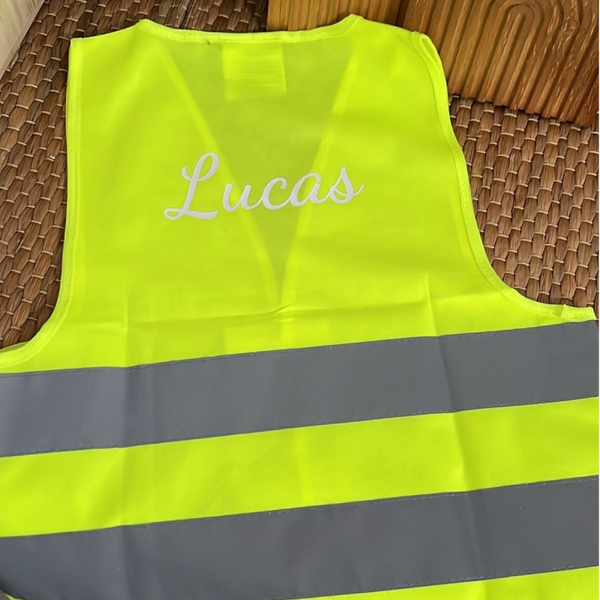 Veiligheidsvestje geel velcro
