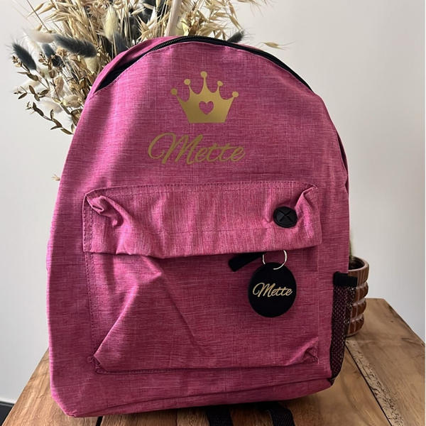 Rugzakje (28 x 38 x 12 cm ) (gratis vilten sleutelhanger)