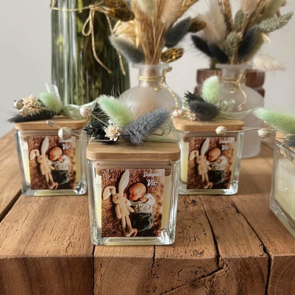 Luxe t-lichtjes 5 stuks met foto