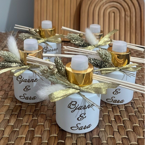 Kleine geurstokjes wit 50 ml
