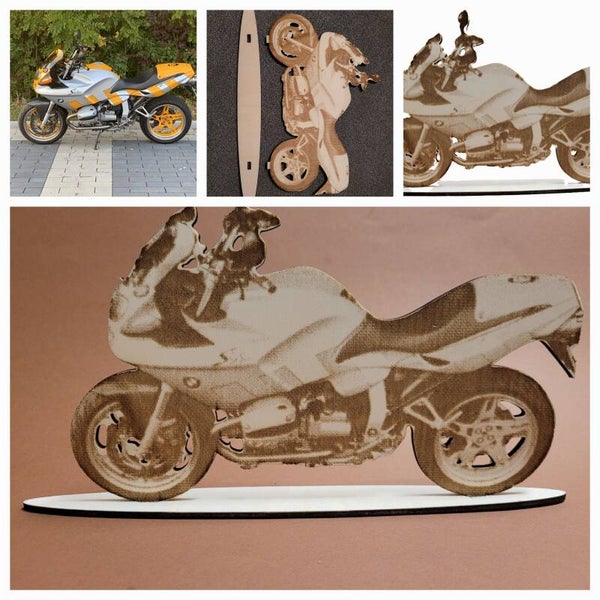 Holzbild, Aufsteller, Personalisiert, Bild auf Holz